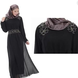 Styled Black Chiffon Dress